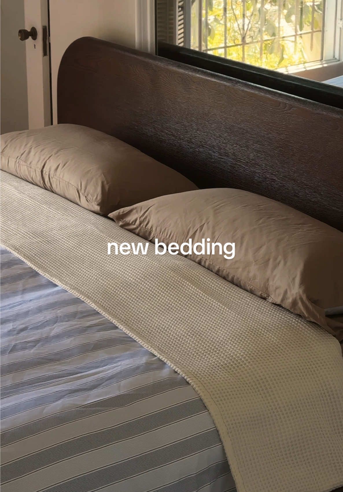 TikTok post by @ethancgaskill for Brooklinen. Caption reads: for the best in bedding, I love @Brooklinen #ad....