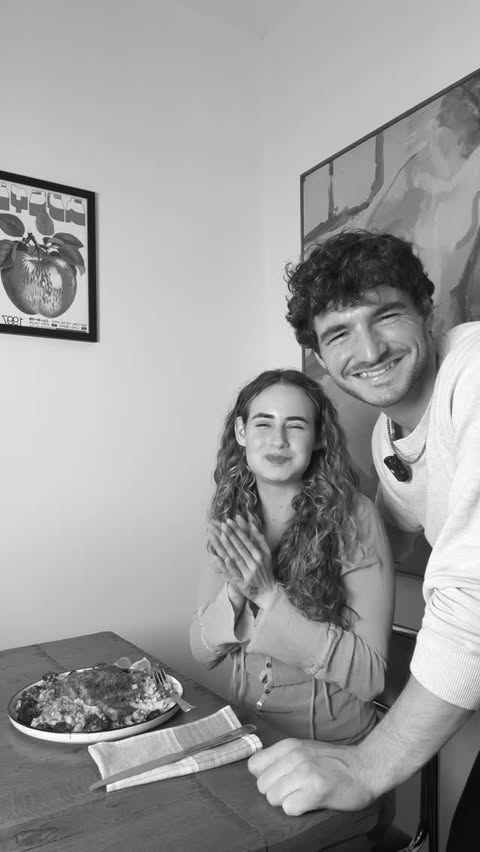 Instagram post by @silly_jake for Blue Apron. Caption reads: #BlueApronPartner Am I happy that my girlfriend is....