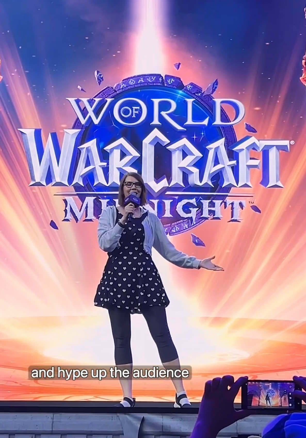 TikTok post by @kamuicosplay for Blizzard ANZ. Caption reads: Blizzard returned to gamescom with the reveal of....