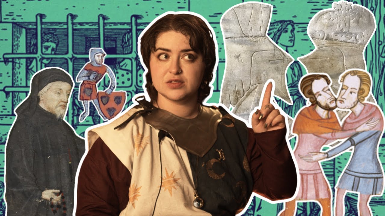 YouTube post by @KazRowe for WEBTOON. Caption reads: Medieval Knights Were a LOT Gayer Than You Think.