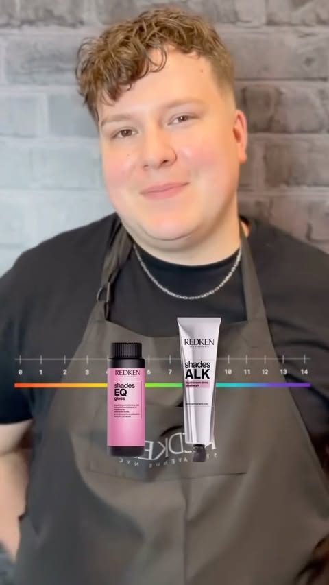 Instagram post by @blakereedevans for Redken. Caption reads: [...] color & acidic color, and why do you need....