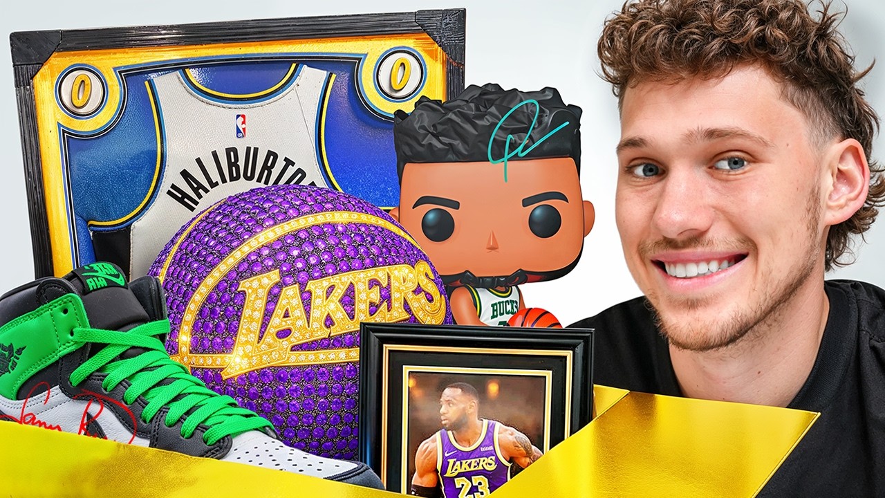 YouTube post by @TeamJesser for Bucketsquad. Caption reads: Opening $10,000 NBA Mystery Box!.