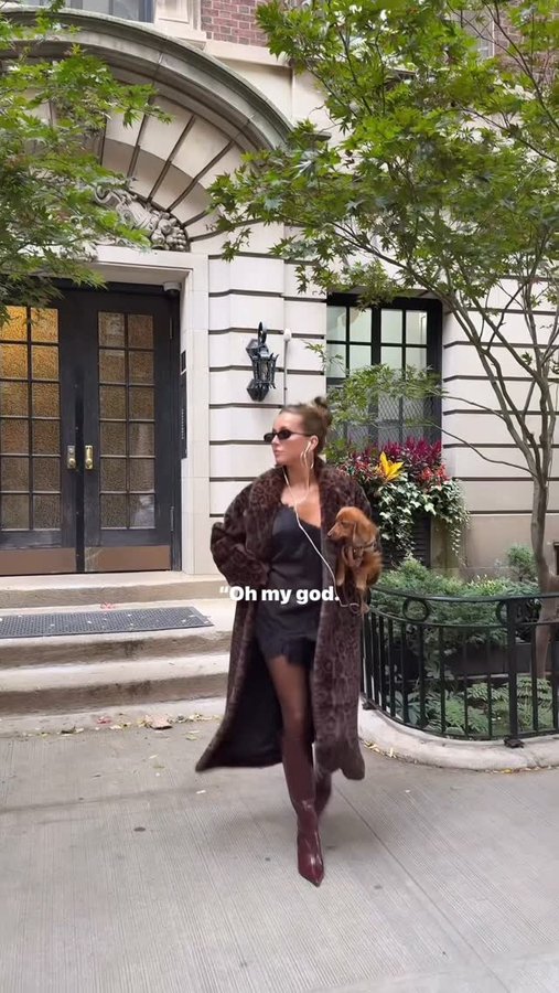 Instagram post by @abbybaffoe for Boohoo. Caption reads: To be honest… it’s always about Lady 😭😂....