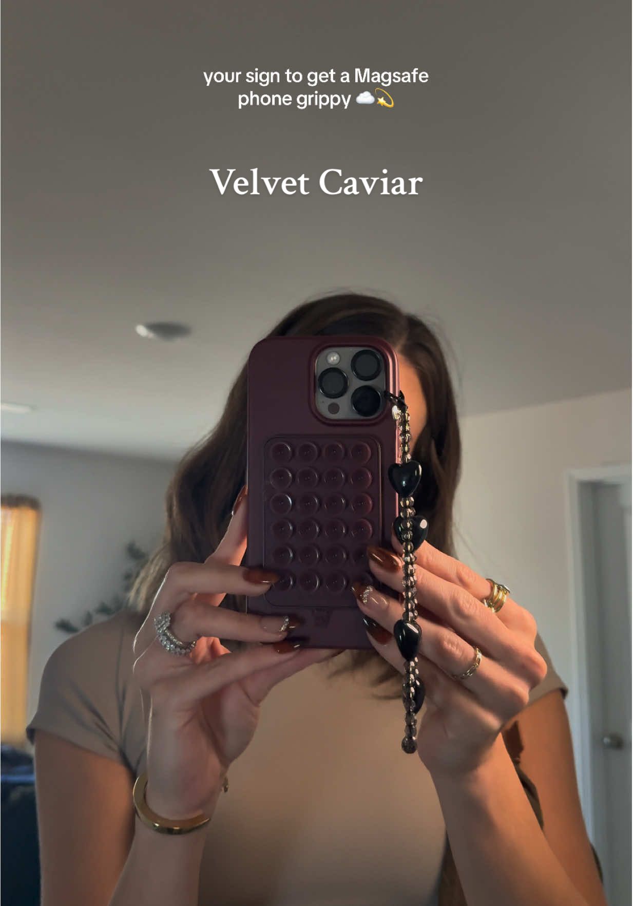 TikTok post by @val.leigh for VELVET CAVIAR. Caption reads: [...] Stick. Film. Create. ~ @velvetcaviar never....