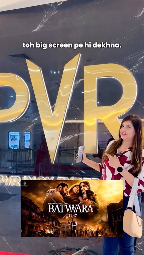 Instagram post by @reet_kapoor13 for PVR Cinemas. Caption reads: History, emotions aur powerful performances —....