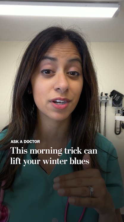 Instagram post by @trishapasrichamd for Washington Post. Caption reads: The first thing you should do in the morning for a....