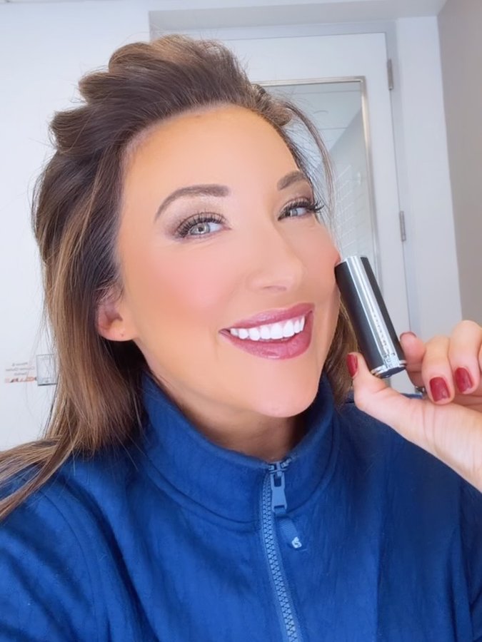 Instagram post by @courtneycason for QVC. Caption reads: In case you were wondering… The @givenchybeauty....