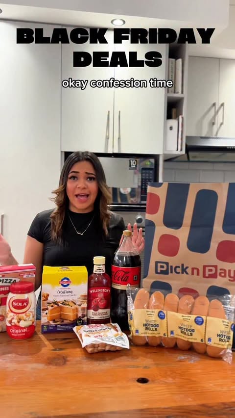 Instagram post by @lailah_parker_ for Pick n Pay. Caption reads: Black Friday just dropped Bok style with @picknpay....