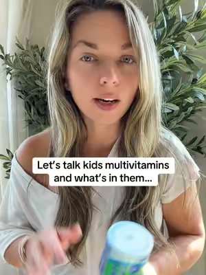 TikTok post by @karijuneblackburn for First Day. Caption reads: [...] #teenmultivitamin #tiktokshopstockup....