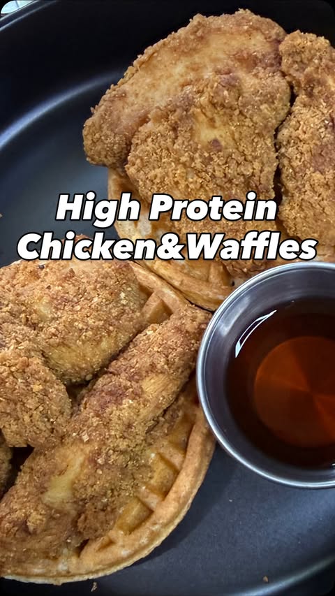 Instagram post by @modified_frankie for Real Good Foods Co.. Caption reads: sweet + savory but make it high protein 😌 low....