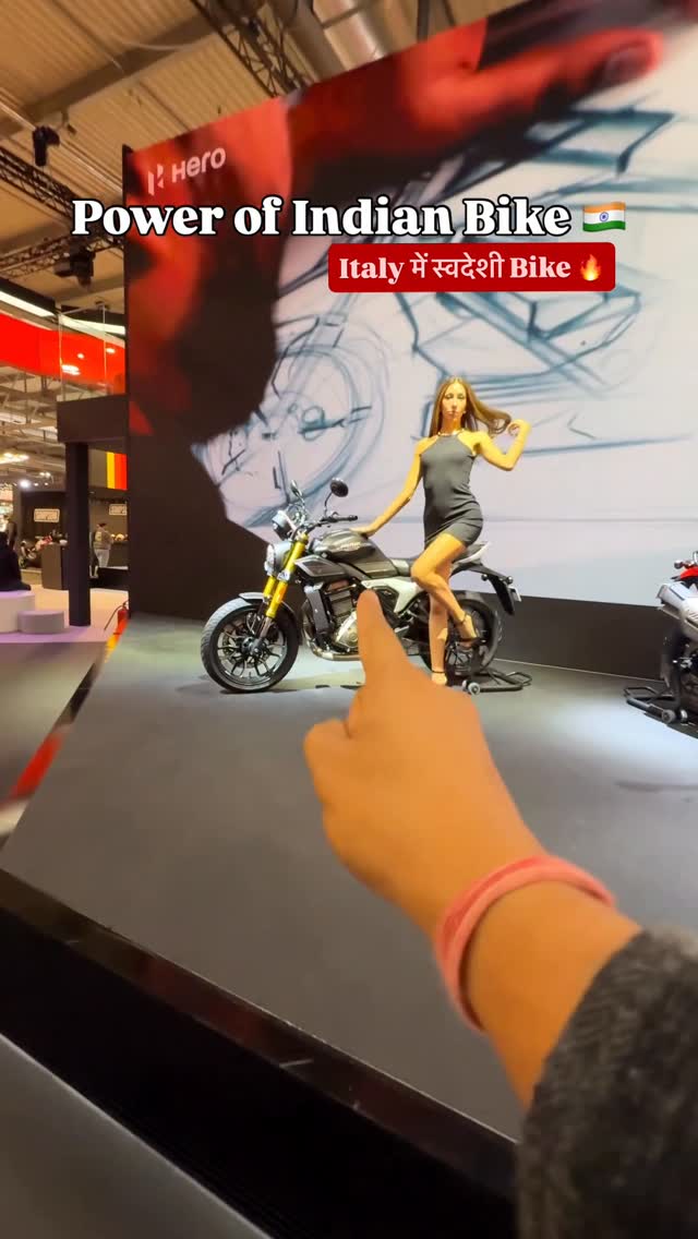 Instagram post by @shridhar.m for Hero MotoCorp. Caption reads: Hunk 440 launched at EICMA 2025 

Hero Motocorp....