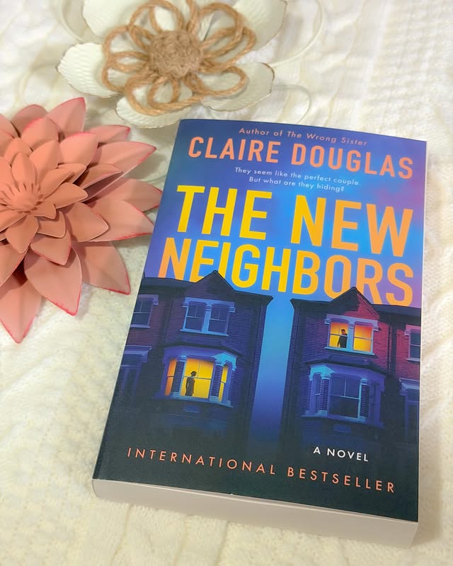 Instagram post by @the_romance_regent for HarperCollins. Caption reads: 🏡 Book Feature 🏡 The New Neighbors by Claire....