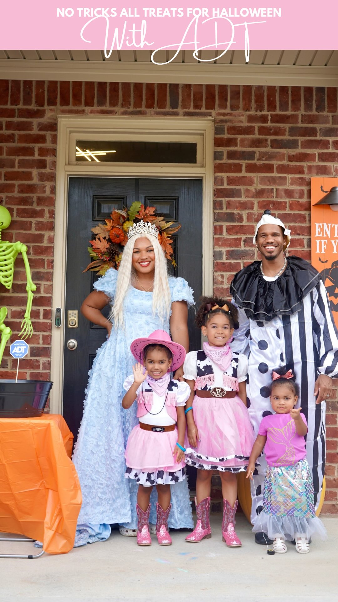 Instagram post by @leesaunique for ADT. Caption reads: #ADTPartner #ADTAd One thing about me…I’m never....