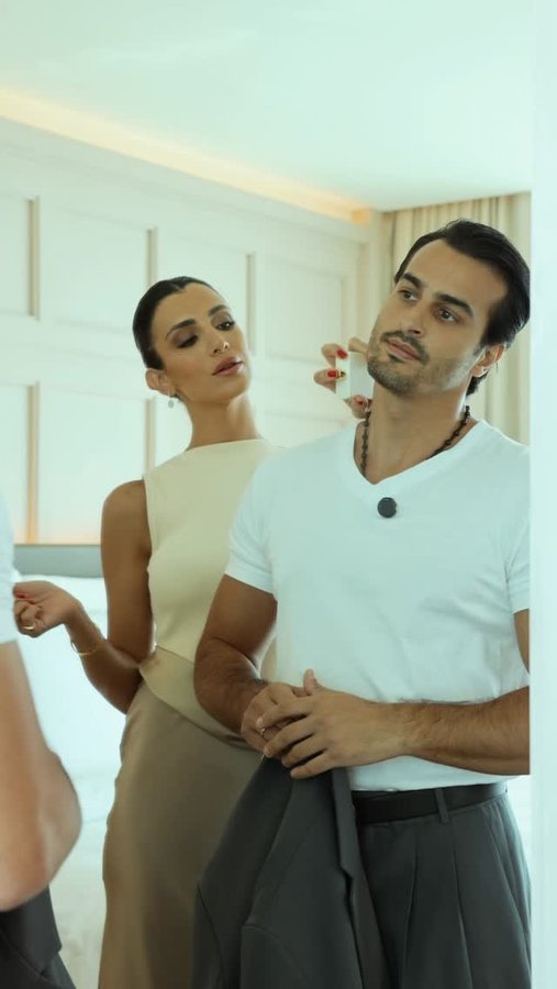 Instagram post by @voguearabia for Vogue Japan. Caption reads: Tonight, @nishane.official will bring a touch of....