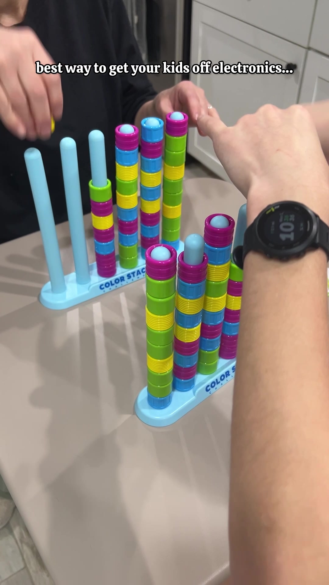 TikTok post by @perkyplantparent for What Do You Meme?. Caption reads: If you have competitive kids- play this with them!....