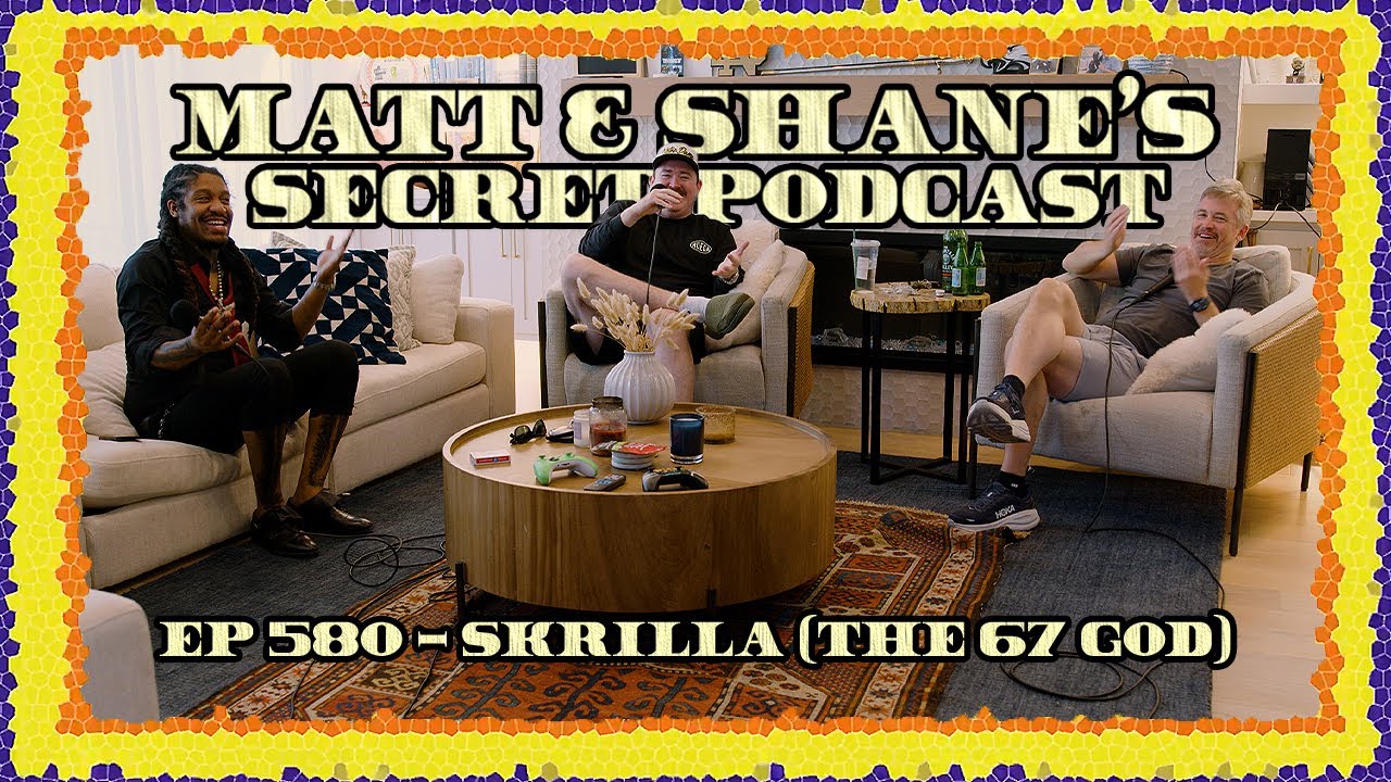 YouTube post by @MSsecretpod for ZipRecruiter. Caption reads: Ep 580 - Skrilla (The 67 God).