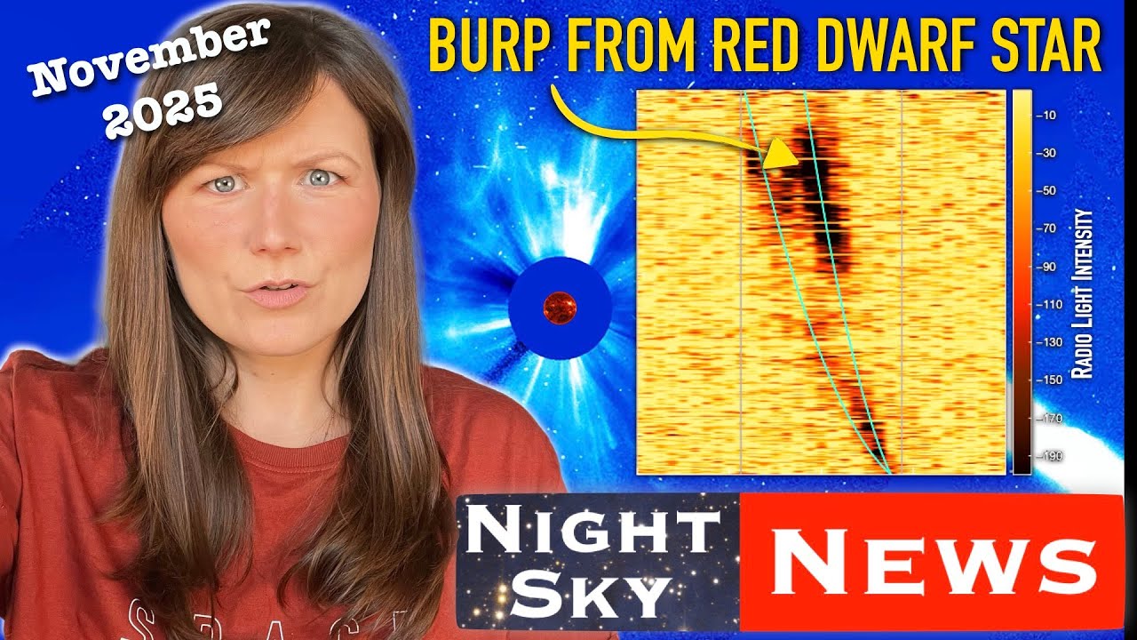 YouTube post by @DrBecky for Fiverr. Caption reads: Deadly radiation burst from another star detected....