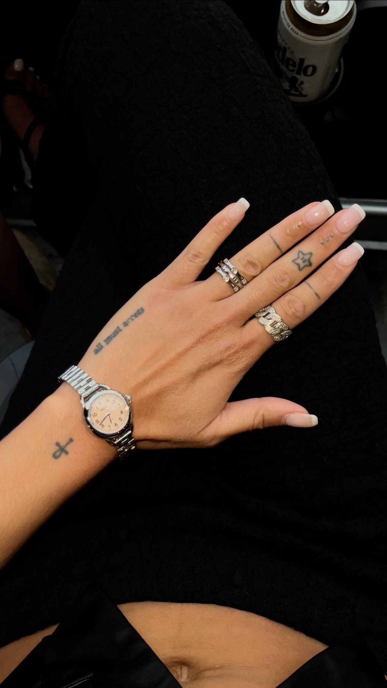 Instagram post by @lynetteadki for Shinola. Caption reads: everything i wore in vegas ft. @shinola #ad....