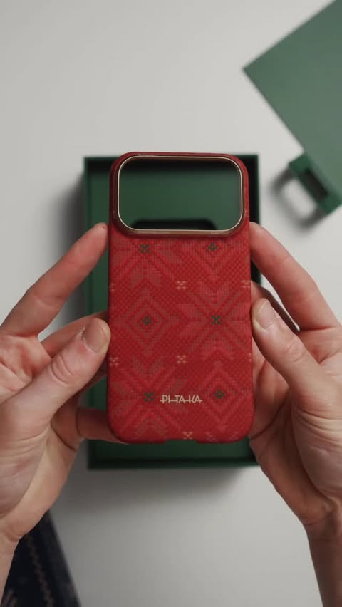 Instagram post by @mats.visuals for PITAKA. Caption reads: Threads of Winter - A limited edition case.....