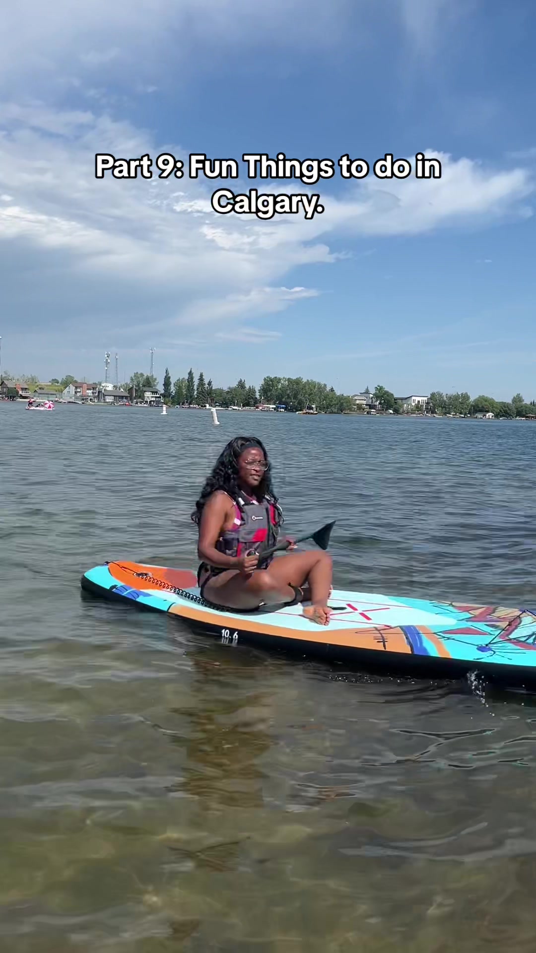 TikTok post by @moonshyyne for Tourism Calgary. Caption reads: Part 9: fun things to do in Calgary this summer!....