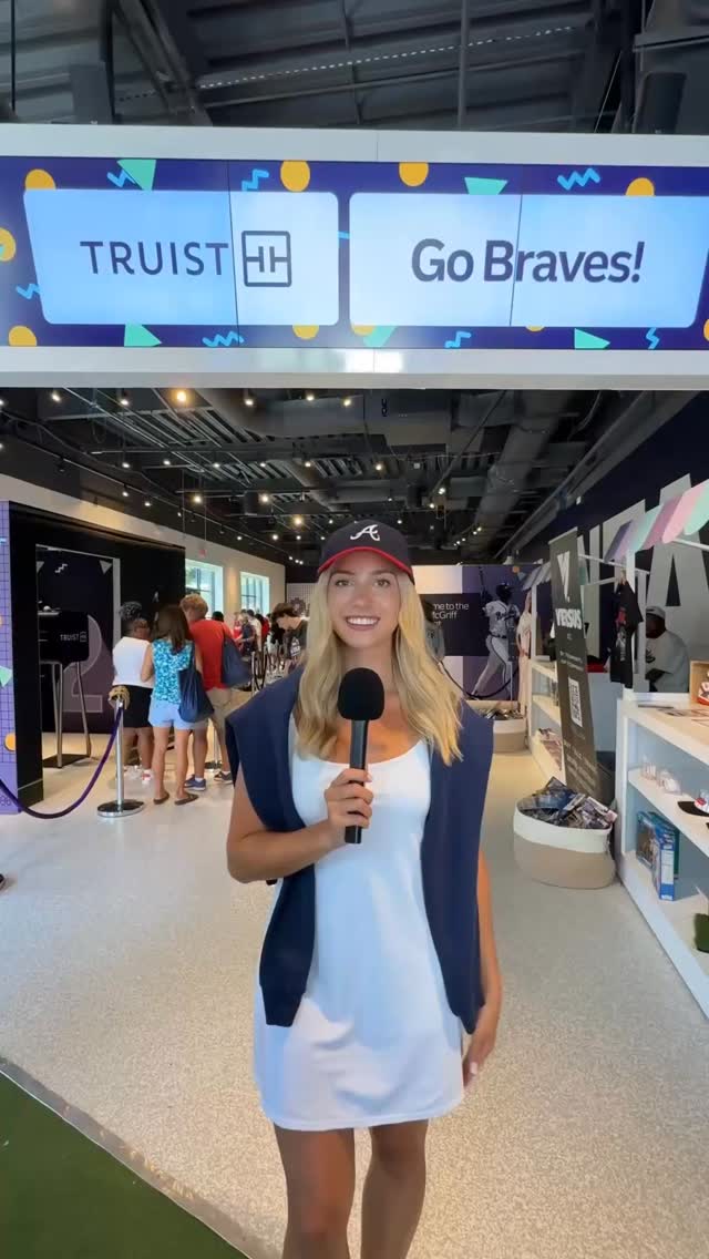 Instagram post by @katiefeeneyy for Truist. Caption reads: What’s better than baseball? Baseball and....