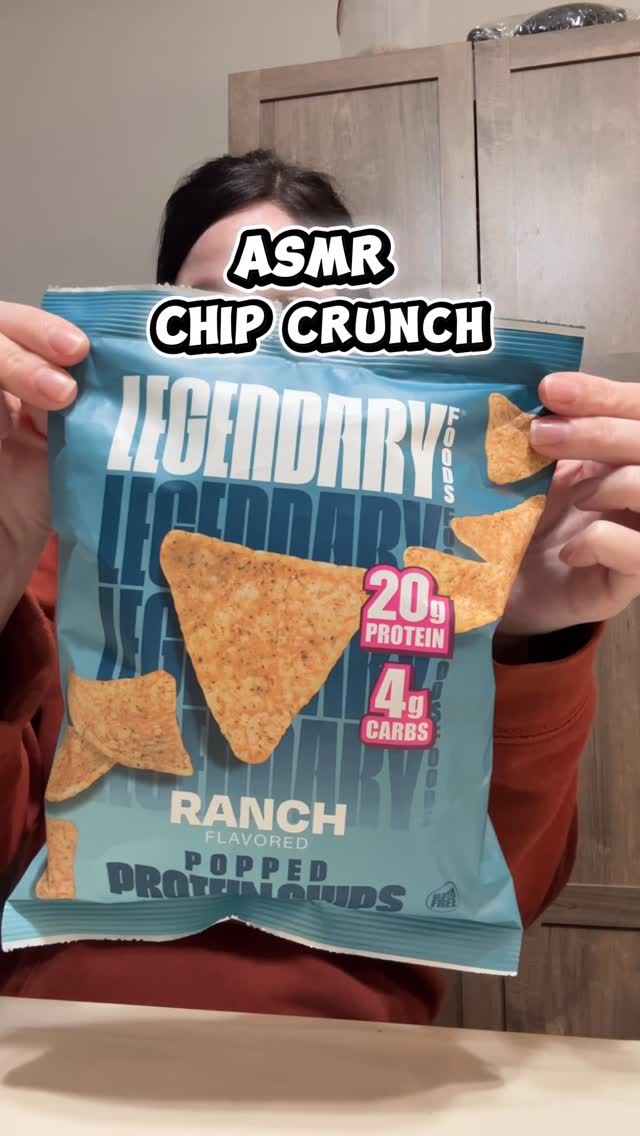 Instagram post by @savingmoneyhunny for Legendary Foods. Caption reads: ASMR taste / crunch test of @legendaryfoods ranch....