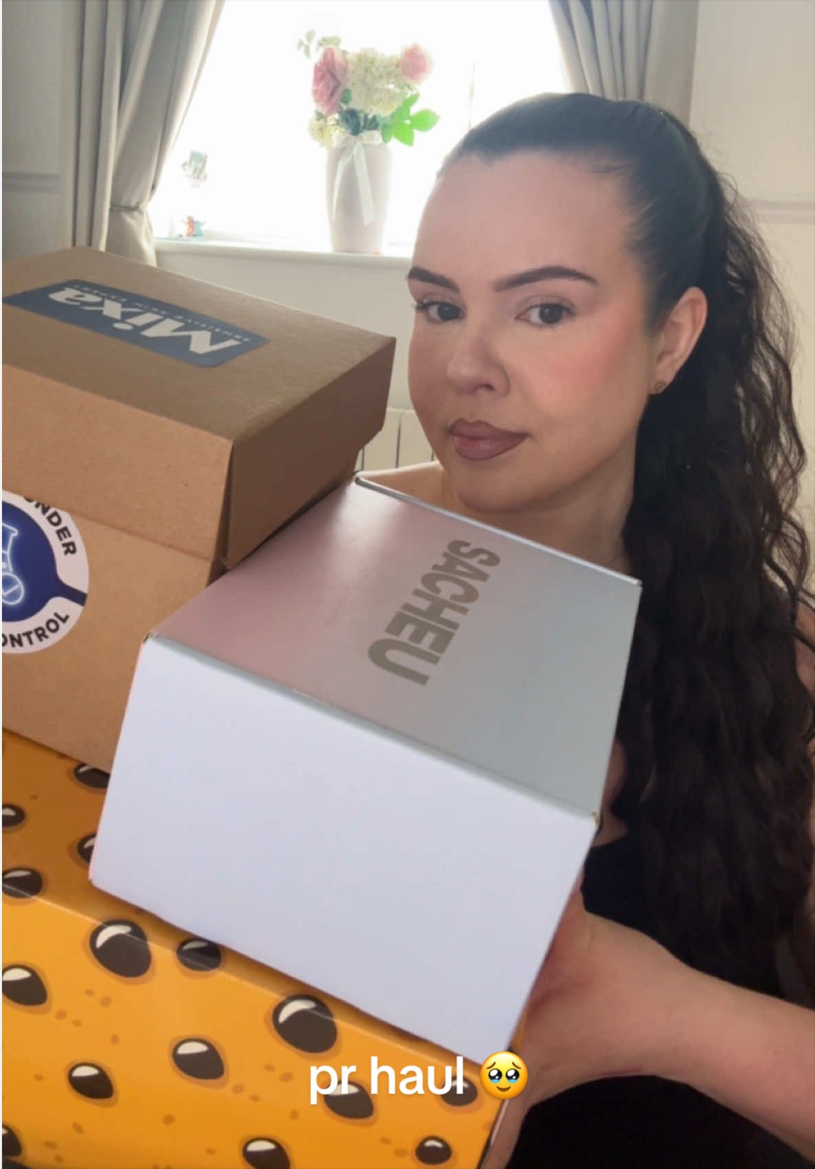 TikTok post by @lifingwithgigi for Jimmy's Iced Coffee. Caption reads: so blessed to be able to do a little pr haul!....