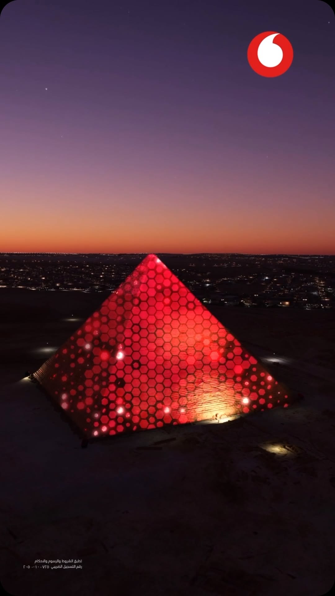 Instagram post by @cairo360 for Vodafone. Caption reads: #360LifeStyle - Did you see that? 👀 Vodafone....