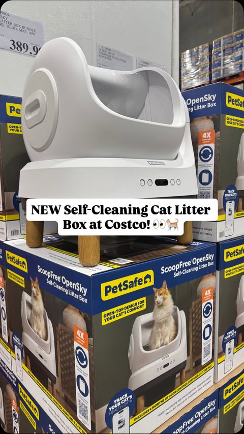Instagram post by @costco.savvy for PetSafe. Caption reads: [...] Costco for pet owners! 👀🐈 Spotted the....