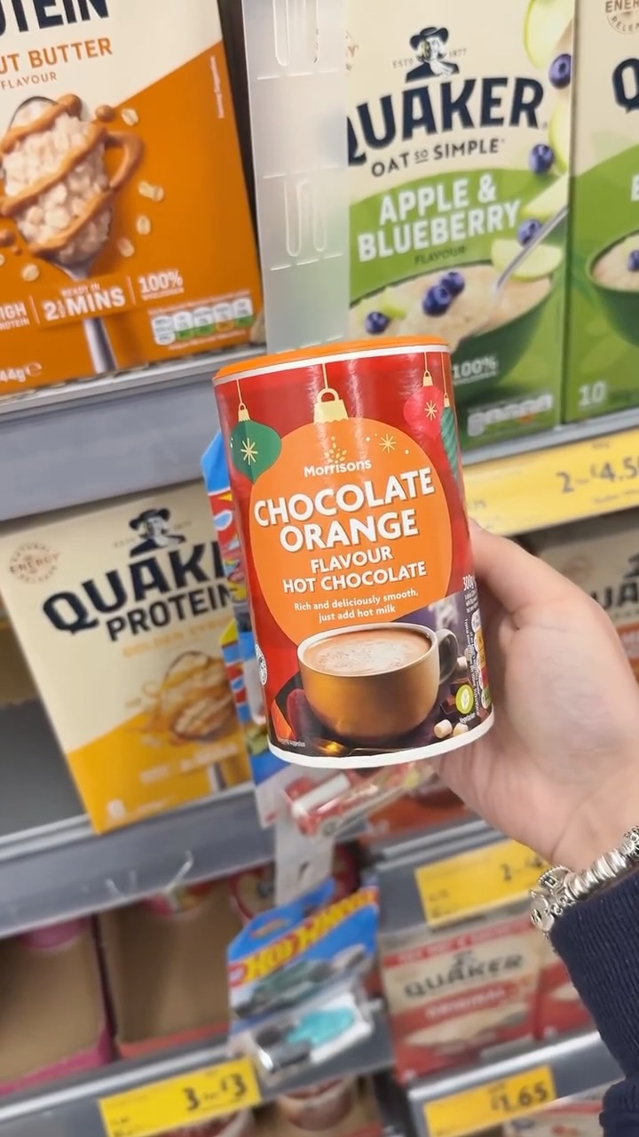 Instagram post by @newfoodspotteruk for Morrisons. Caption reads: OMG LOOK WHATS JUST LANDED AT @morrisons....