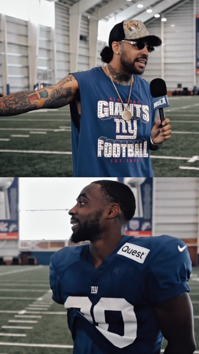 Instagram post by @2bmediallc for Starter. Caption reads: [...] ! @nygiants creator series presented by....