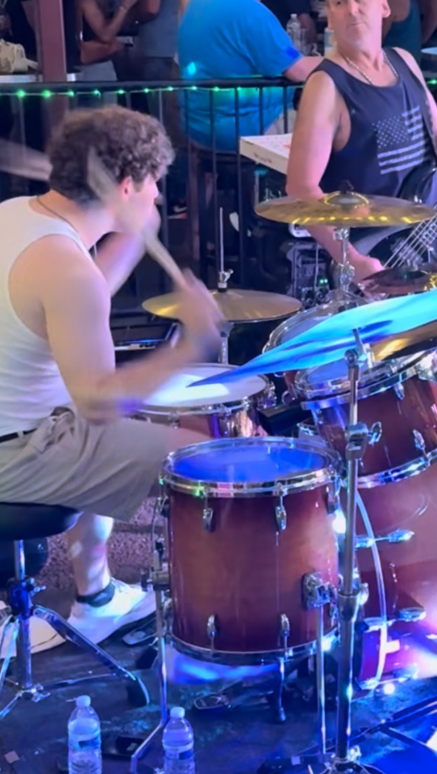 Instagram post by @ashvsdrums for Vic Firth. Caption reads: Hot for Teacher - Van Halen - Filling in on drums....