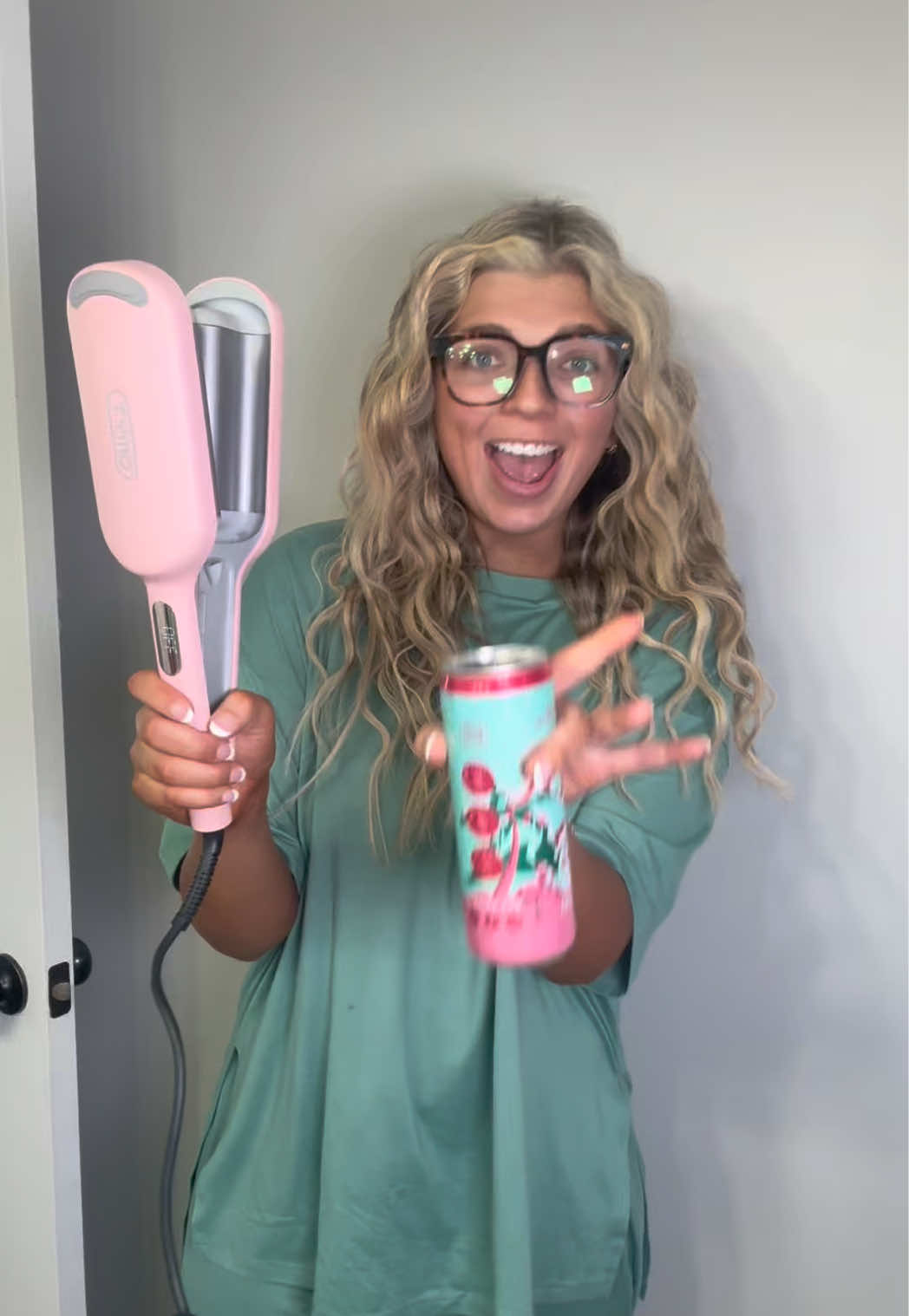 TikTok post by @mrs.hannahlong for TYMO Beauty. Caption reads: One of my most FAVORITE HAIR TOOLS… she’s on sale....