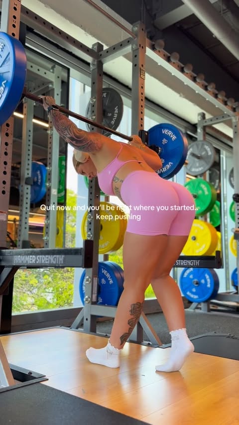 Instagram post by @_elliewilsonfitness__ for Muscle Nation. Caption reads: [...] the process. 🫶🏼✨🧚🏽‍♀️ 🌸Fit-....