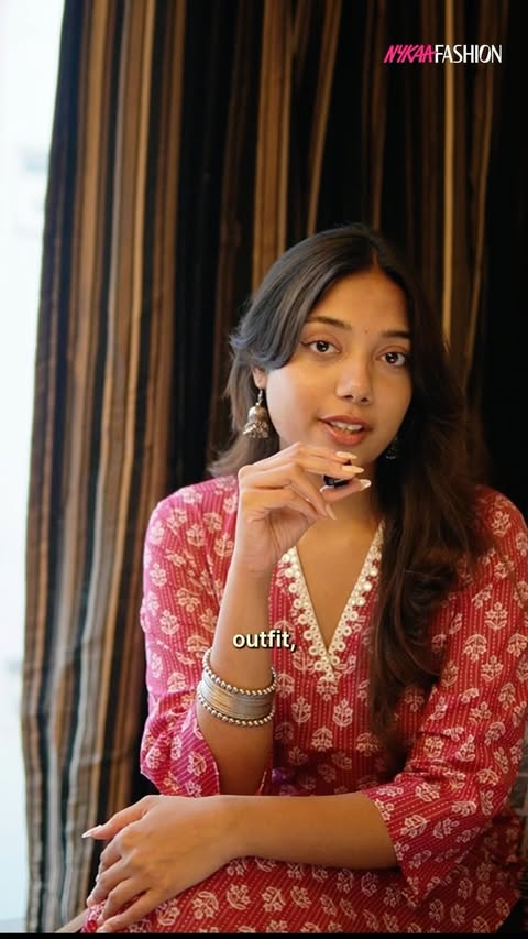 Instagram post by @mousumiinayak for Nykaa Fashion. Caption reads: [...] found some stunning festive picks on Nykaa....