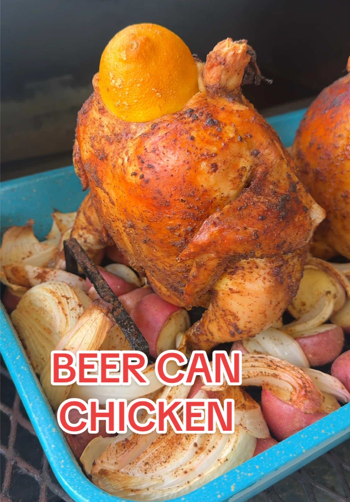 TikTok post by @girlgonegrilling for Bear Mountain BBQ. Caption reads: Juicy, crispy, and bursting with smoky flavor,....