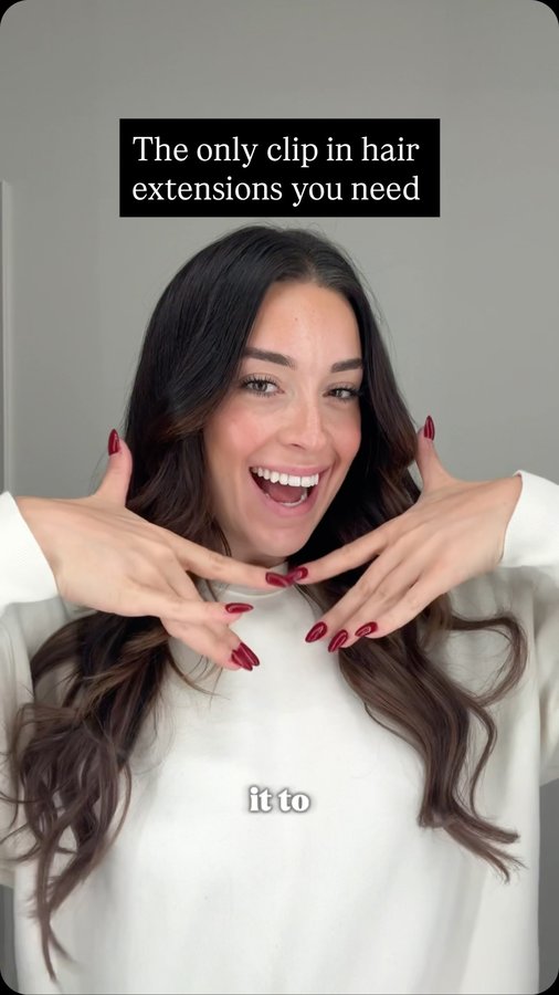 Instagram post by @_madswellness for Luxy Hair. Caption reads: I think I just found the cure to chronic short....