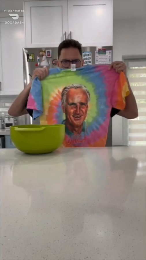 Instagram post by @billygil for Dan Le Batard Show with Stugotz. Caption reads: Mr. Doordash delivered again this weekend to get....