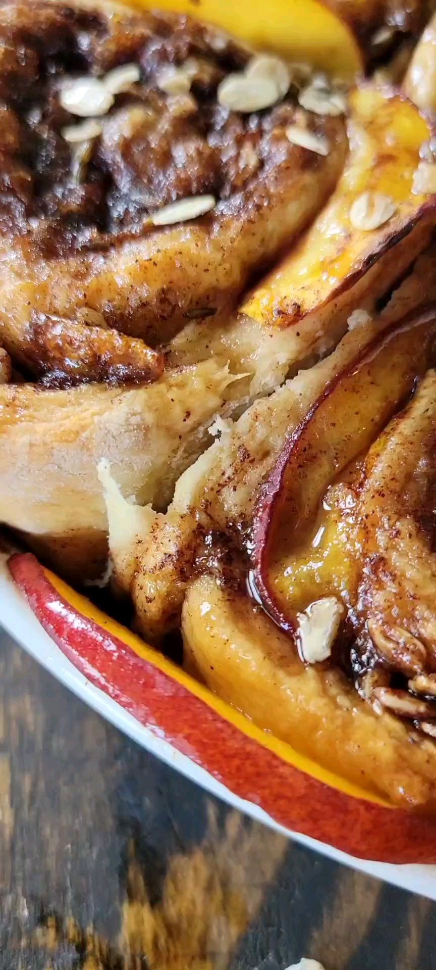 Instagram post by @jamaican_veganchick for One Degree Organics. Caption reads: Peach Lavender Oatmeal Cinnamon Buns.

Full....