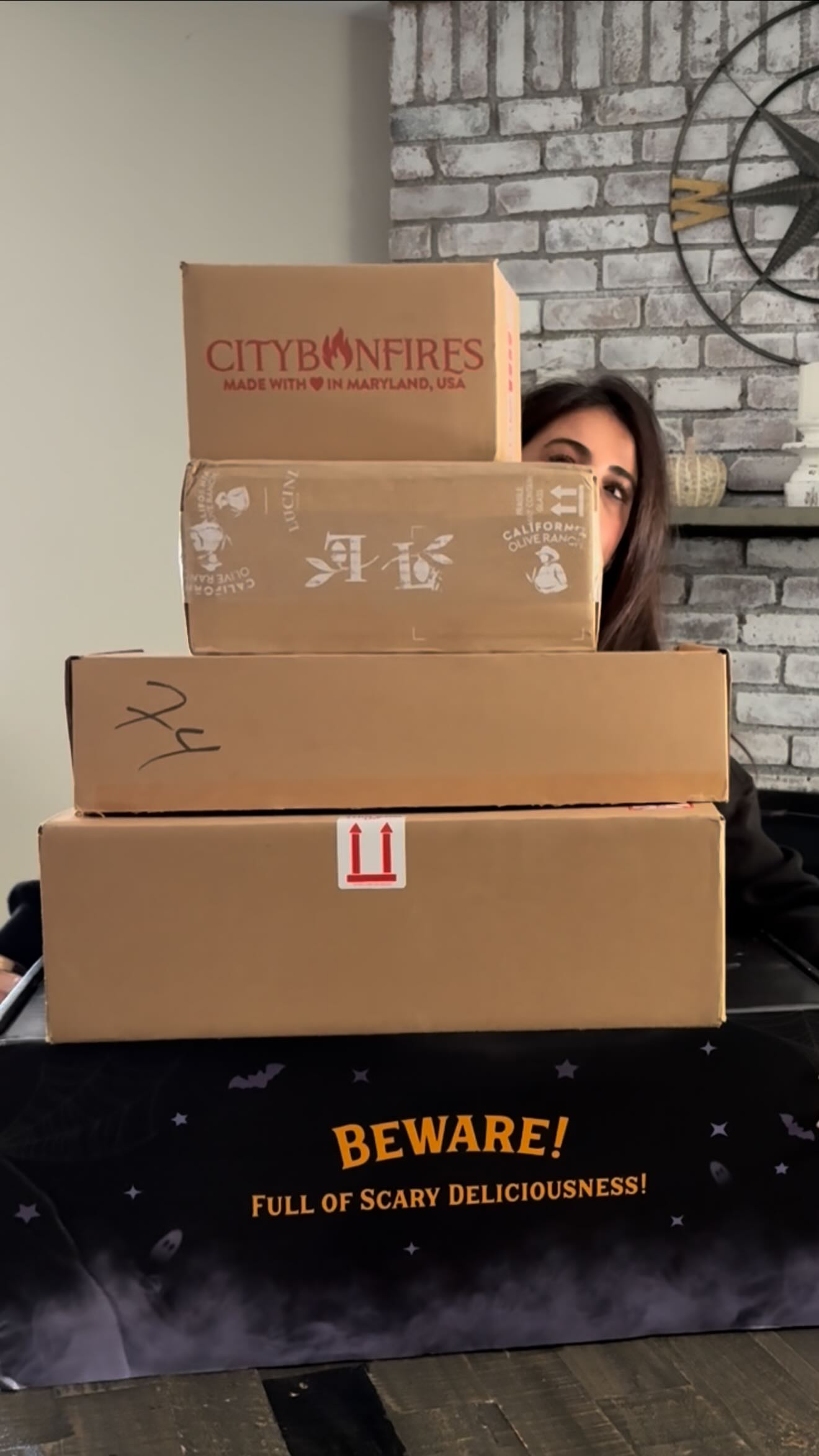 Instagram post by @charcuterie_n_things for General Mills. Caption reads: POV: Mail day as a content creator 📦

Every box =....