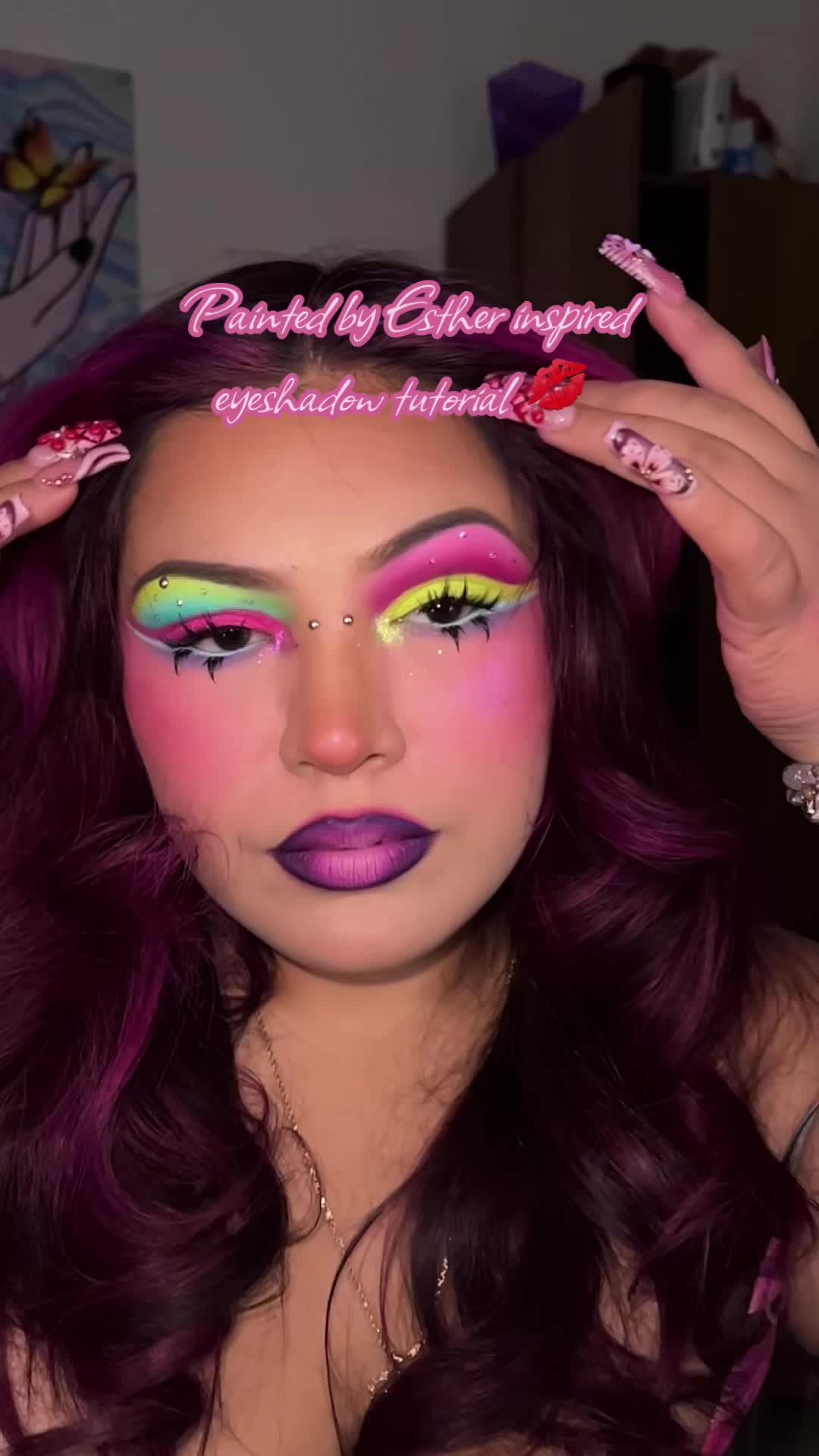 TikTok post by @butterflyeffectbydesi for MADE BY MITCHELL. Caption reads: [...] palette 🎨 @🇺🇸MADEBYMITCHELL🇺🇸 Curve....