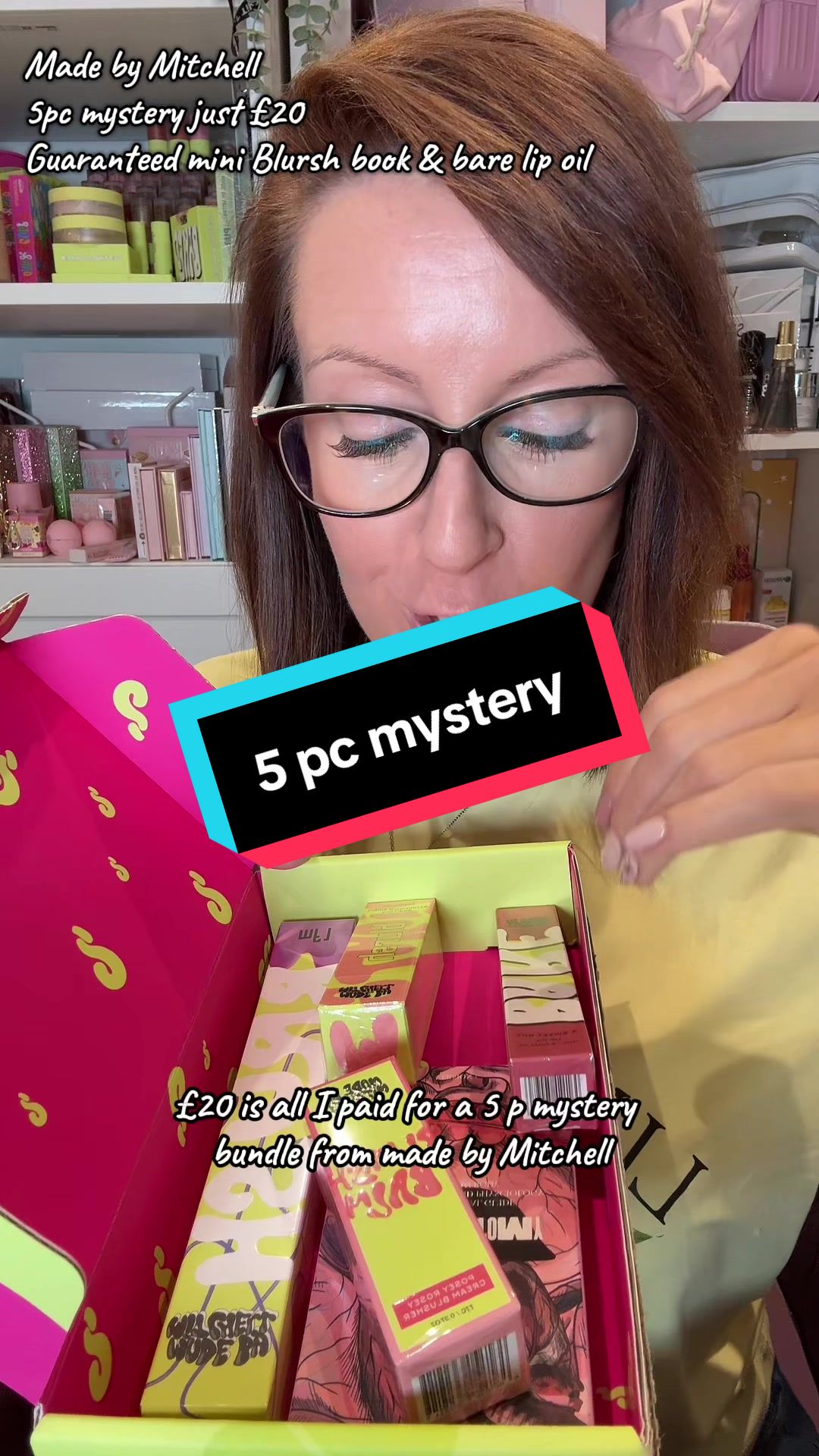 TikTok post by @nicdrane for MADE BY MITCHELL. Caption reads: [...] £20 for 5 items from @🇬🇧MADEBYMITCHELL🇬🇧....