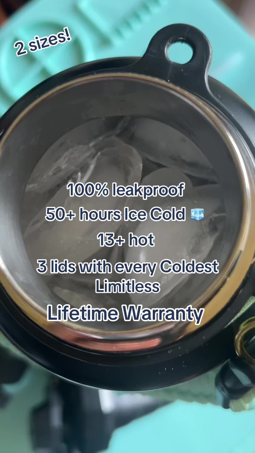 TikTok post by @scottishcherokee for Coldest. Caption reads: @Coldest #thecoldestwater [...].