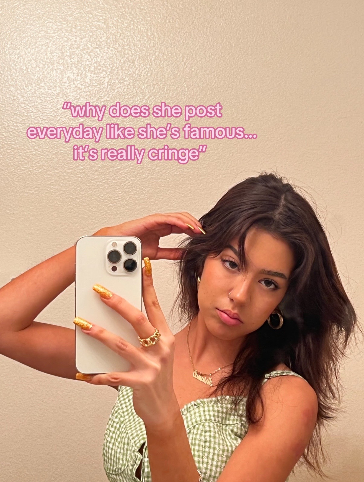 TikTok post by @arianamejiaa for dpHUE. Caption reads: feeling so grateful for every brand that’s....