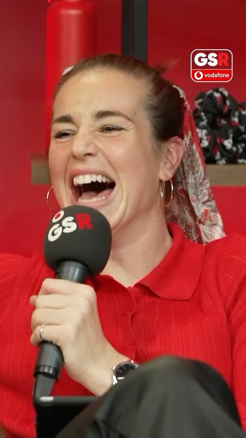 Instagram post by @elmakapelma for Vodafone. Caption reads: One is an England international and....