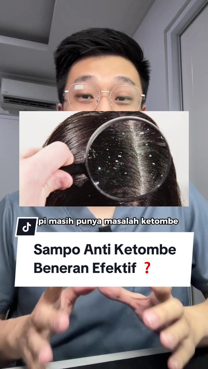 TikTok post by @gregfaldo for Head&Shoulders. Caption reads: Pake sampo anti ketombe beneran efektif ga yaa ?....