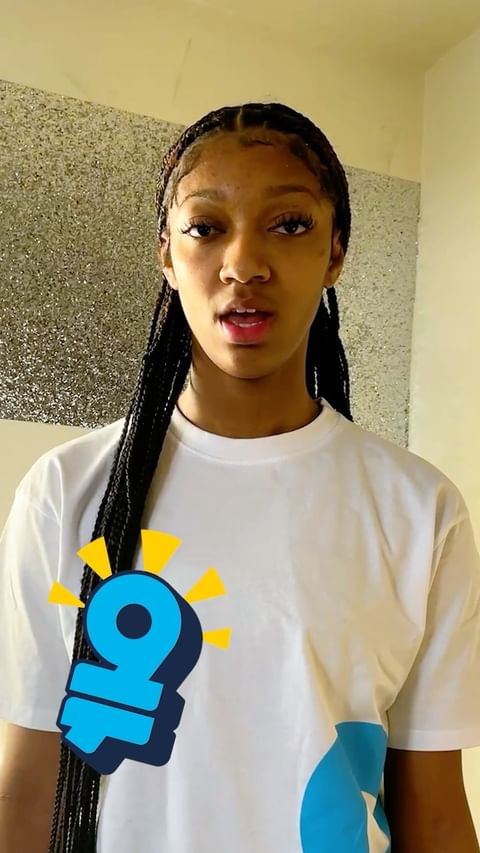 Instagram post by @angelreese5 for TIAA. Caption reads: Women have 30% less income in retirement. Still.....