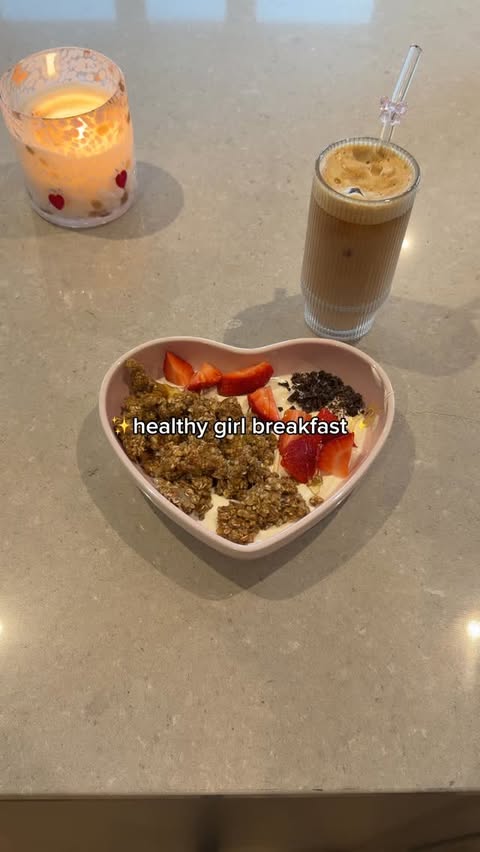 Instagram post by @fitnesswithsaz for Nespresso. Caption reads: ✨heathy girl breakfast idea✨ today we’re making....