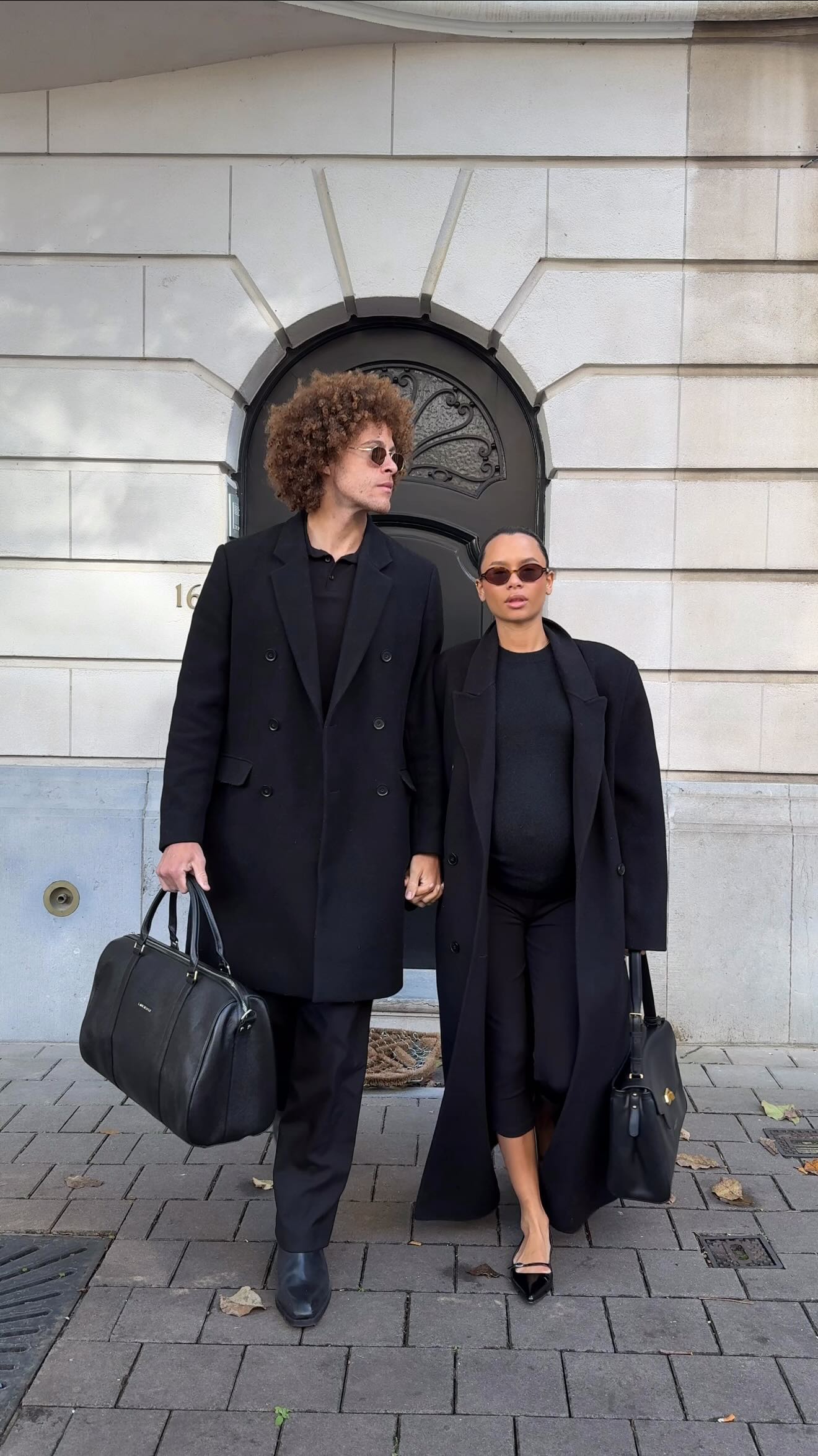 Instagram post by @iamzoebrown for Lancaster. Caption reads: City moments together, both carrying timeless....