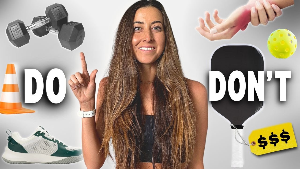 YouTube post by @Allthingspickleball for Kineon. Caption reads: 10 Pickleball Tips I Wish I Knew When I First....